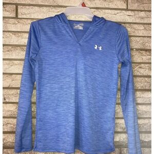 Under Armour Women's Pullover Size Small Hoodie Loose Heat Gear Blue